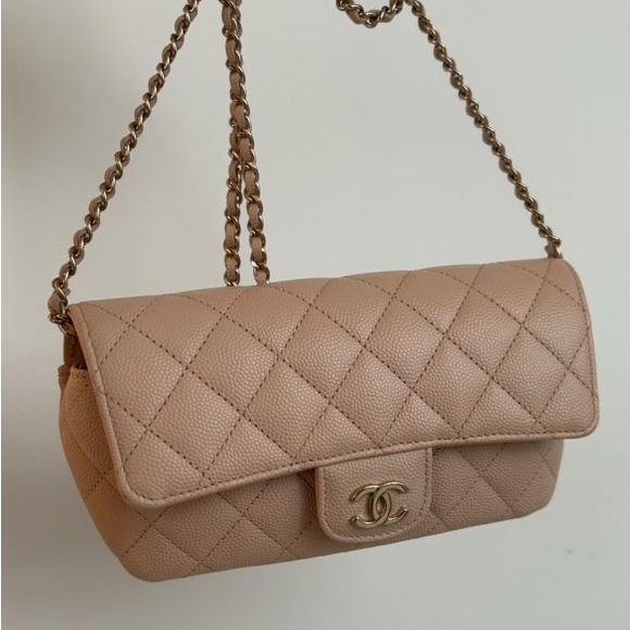 ❌SOLD❌Chanel Classic Caviar Quilted Sunglasses Case with Chain Strap - Picture 1 of 6